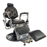 Silla barbera A049-M Plateada de alta calidad